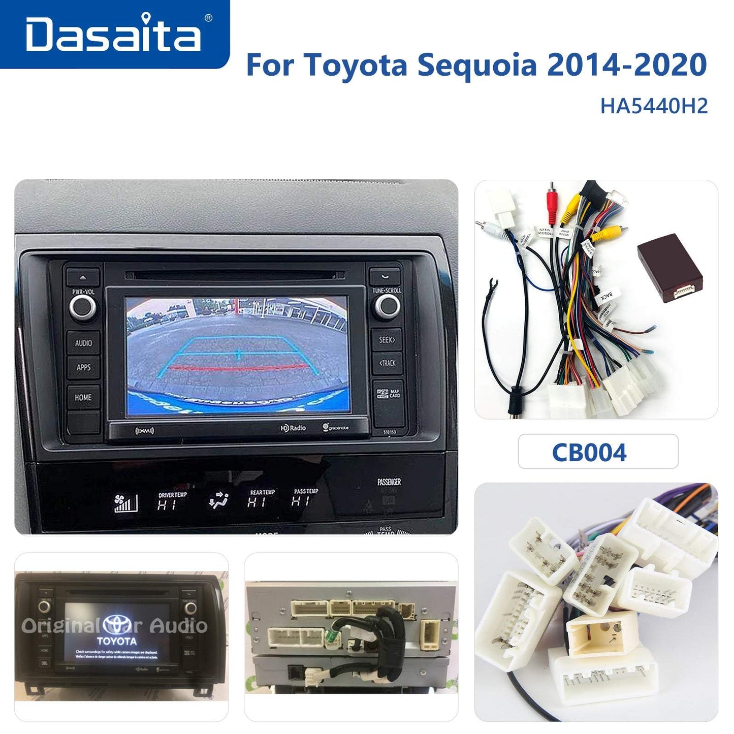 Dasaita Vivid11 Toyota Tundra Sequoia Car Stereo 10.2Inch Carplay Android Auto PX6 4G+64G Android11 1280*720 DSP AHD Radio