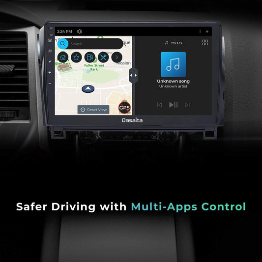 Dasaita Scout10 Toyota Tundra Sequoia 2007 2008 2009 2010 2011 2012 2013 Car Stereo 10.2" Carplay Android Auto PX6 4+64G Android10 1280*720 DSP Radio