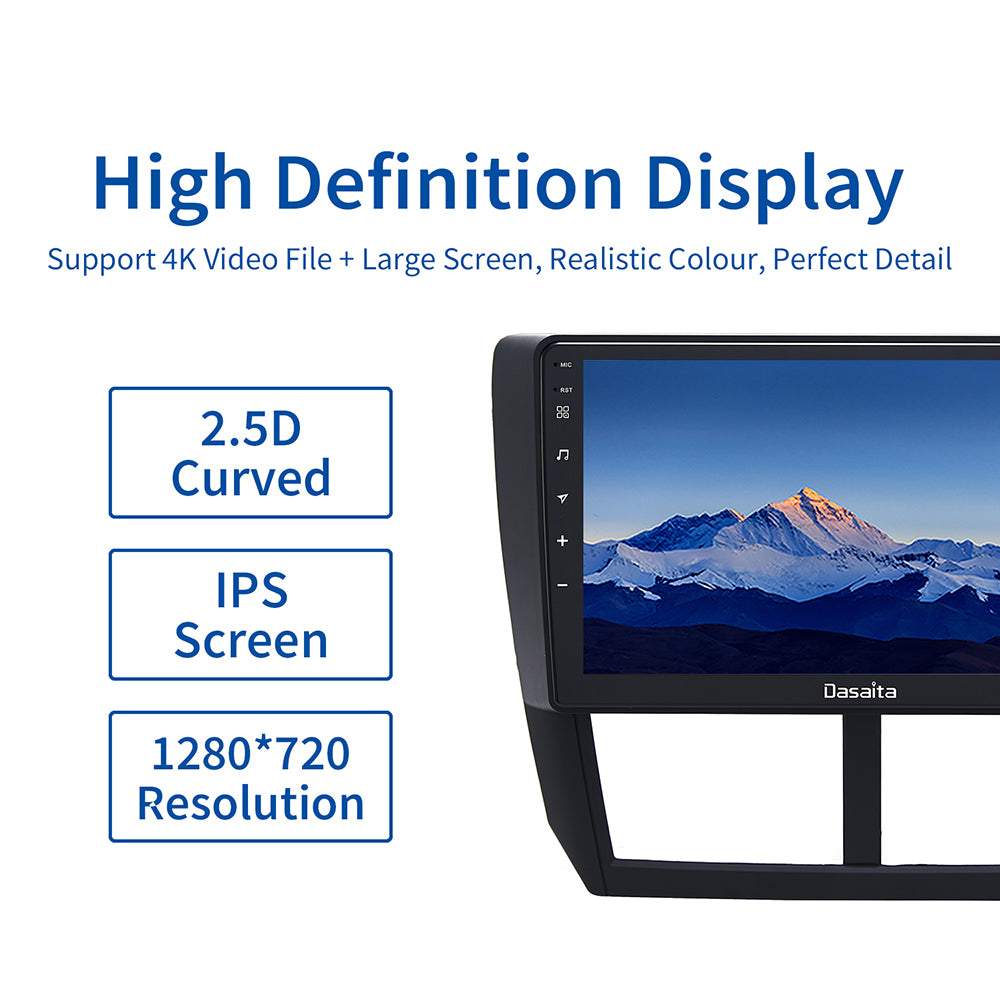 Dasaita MAX10 Subaru Forester 3 Impreza 2007 2008 2009 2010 2011 2012 Car Stereo 9 Inch Carplay Android Auto PX6 4G+64G Android10 1280*720 DSP Radio