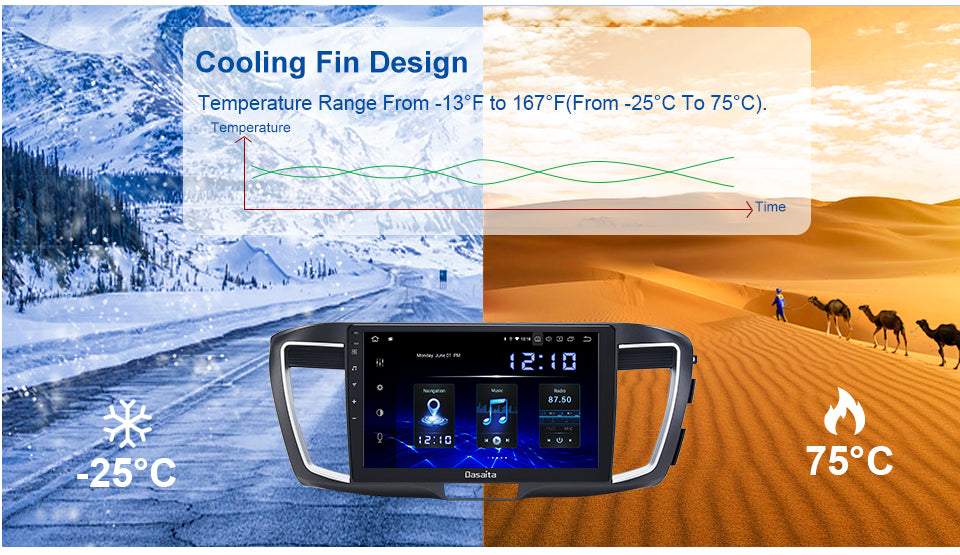 Dasaita MAX11 Honda Accord 2013 2014 2015 2016 2017 Car Stereo 10.2 Inch Carplay Android Auto PX6 4G+64G Android11 1280*720 DSP AHD Radio
