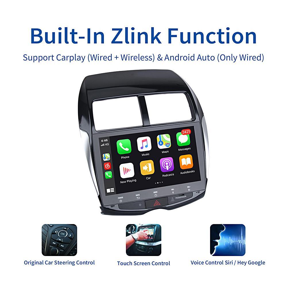 Dasaita MAX10/MAX11 Mitsubishi ASX 2007 2008 2009 2010 2011 2012 2013 2014 2015 2016 2017 Car Stereo Carplay Android Auto 4+64G Android10/Android11 1280*720 Radio