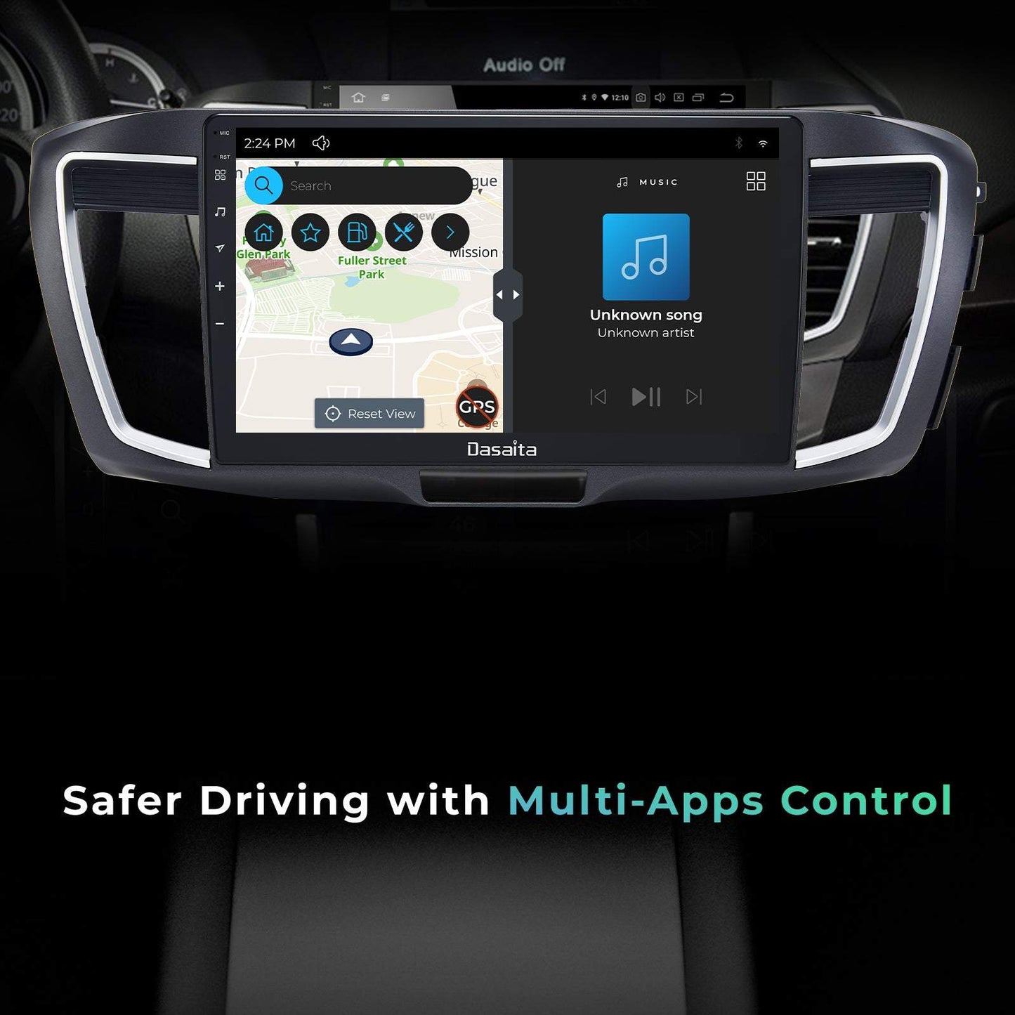 Dasaita Scout10 10.2 inch for Honda Accord 2013 2014 2015 2016 2017 Car Android Stereo Apple Carplay Android Auto GPS Navigation Wifi 1280*720 Video