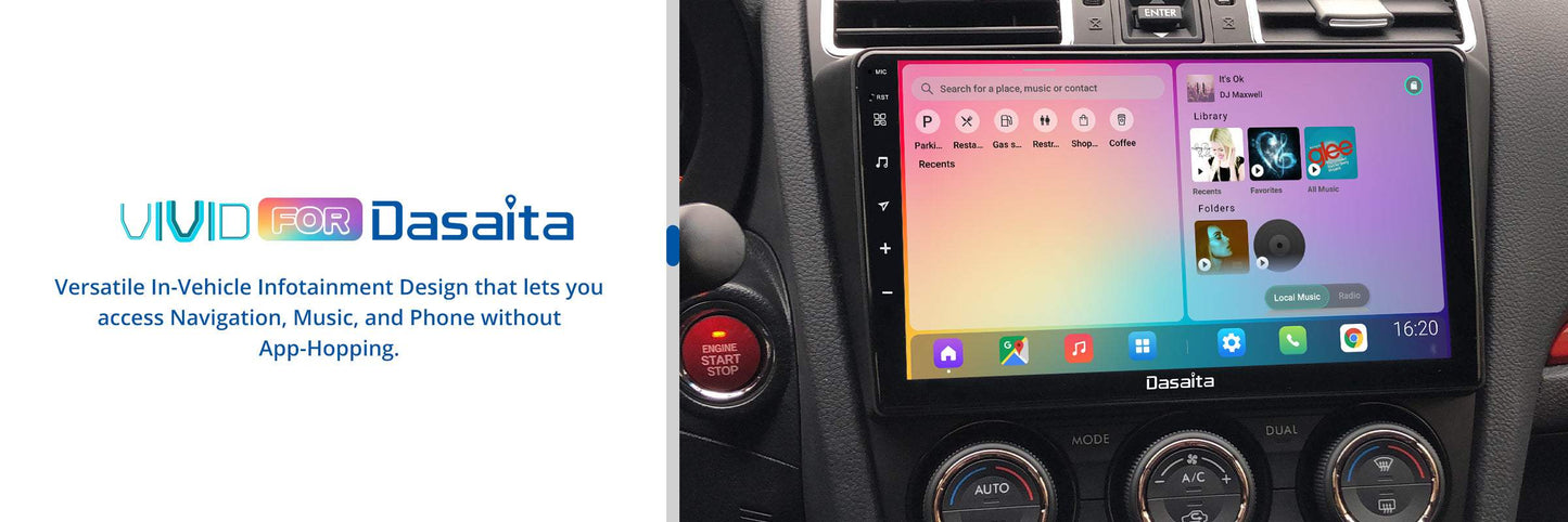 Dasaita Vivid11 Subaru Forester 4 WRX 2016 2017 2018 Car Stereo 9Inch Carplay Android Auto PX6 4G+64G Android11 1280*720 DSP AHD Radio