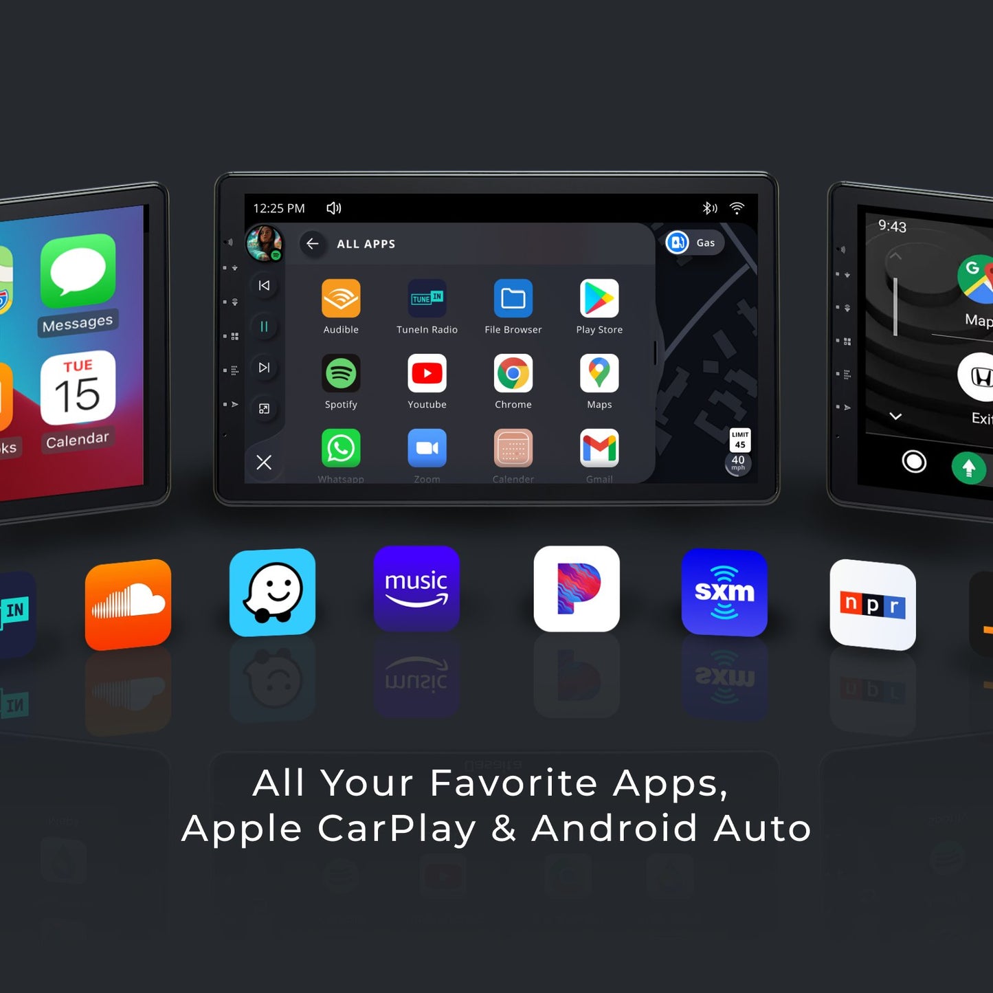 Dasaita Scout10 Double Din Car Stereo 13.3 Inch Carplay Android Auto PX6 4G+64G Android10 1920*1080 DSP AHD Radio