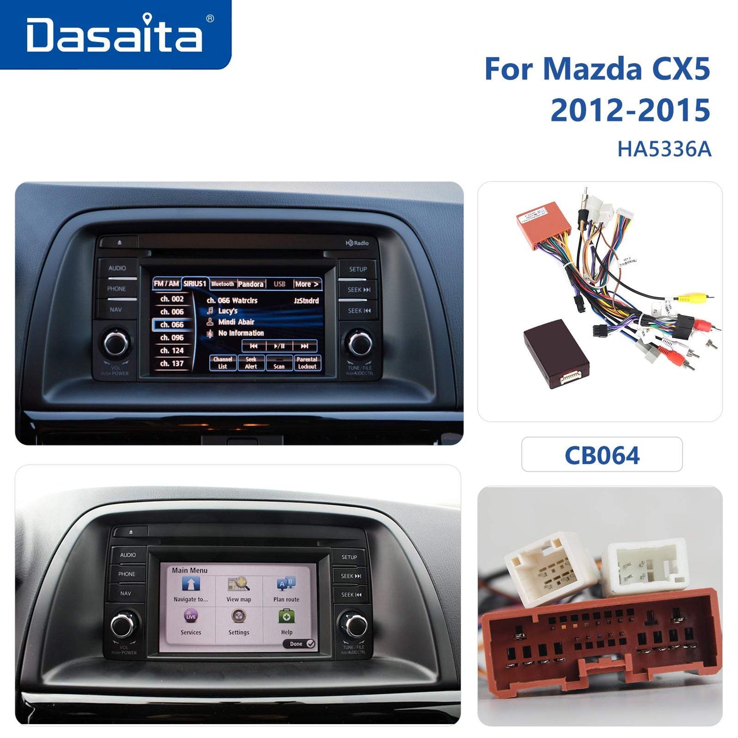 Dasaita MAX10 Mazda CX5 2012 2013 2014 2015 Car Stereo 10.2 Inch Carplay Android Auto PX6 4G+64G Android10 1280*720 DSP AHD Radio