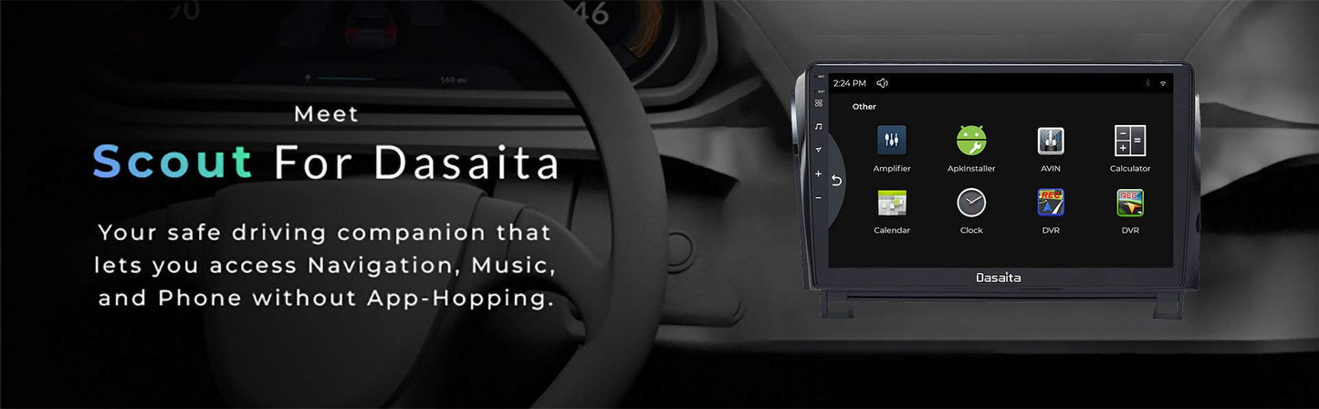 Dasaita Scout10 Toyota Tundra Sequoia 2007 2008 2009 2010 2011 2012 2013 Car Stereo 10.2" Carplay Android Auto PX6 4+64G Android10 1280*720 DSP Radio