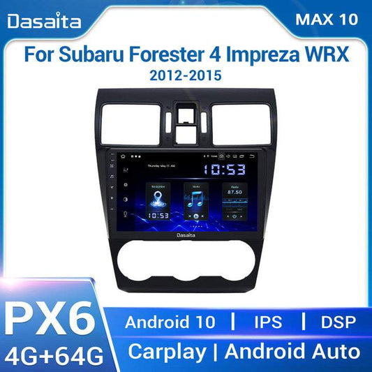 Dasaita MAX10 Subaru Forester 4 Impreza WRX 2012 2013 2014 2015 Car Stereo 9 Inch Carplay Android Auto PX6 4G+64G Android10 1280*720 DSP AHD Radio