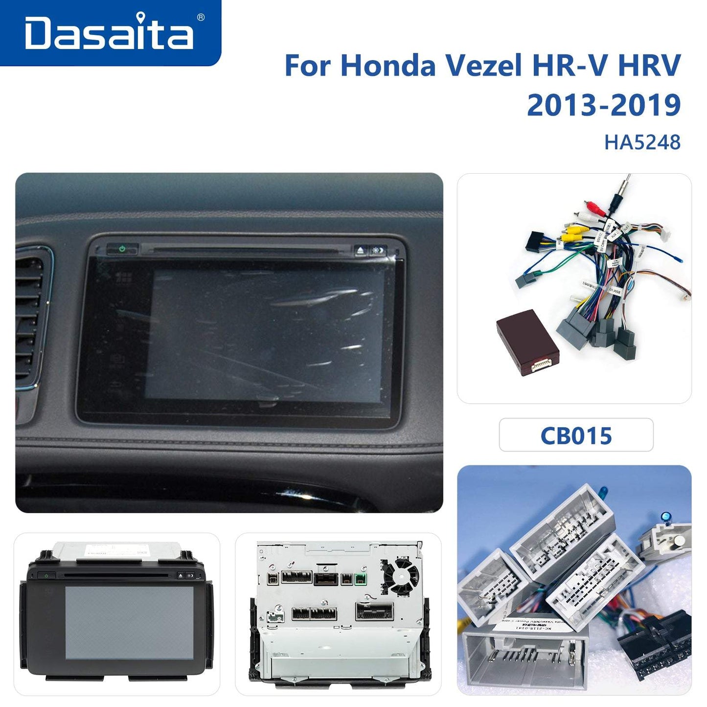 Dasaita Vivid11 Honda Vezel HR-V HRV 2013 2014 2015 2016 2017 2018 2019 Car Stereo 9" Carplay Android Auto PX6 4G+64G Android11 1280*720 DSP Radio