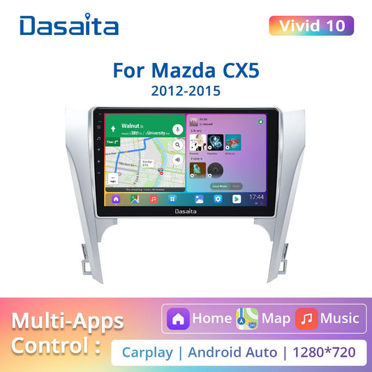 Dasaita Vivid For Toyota Camry 2012 2013 2014 Car Radio Android Auto Carplay 10.2" Touch Screen IPS 1280*720 4G RAM 64G ROM
