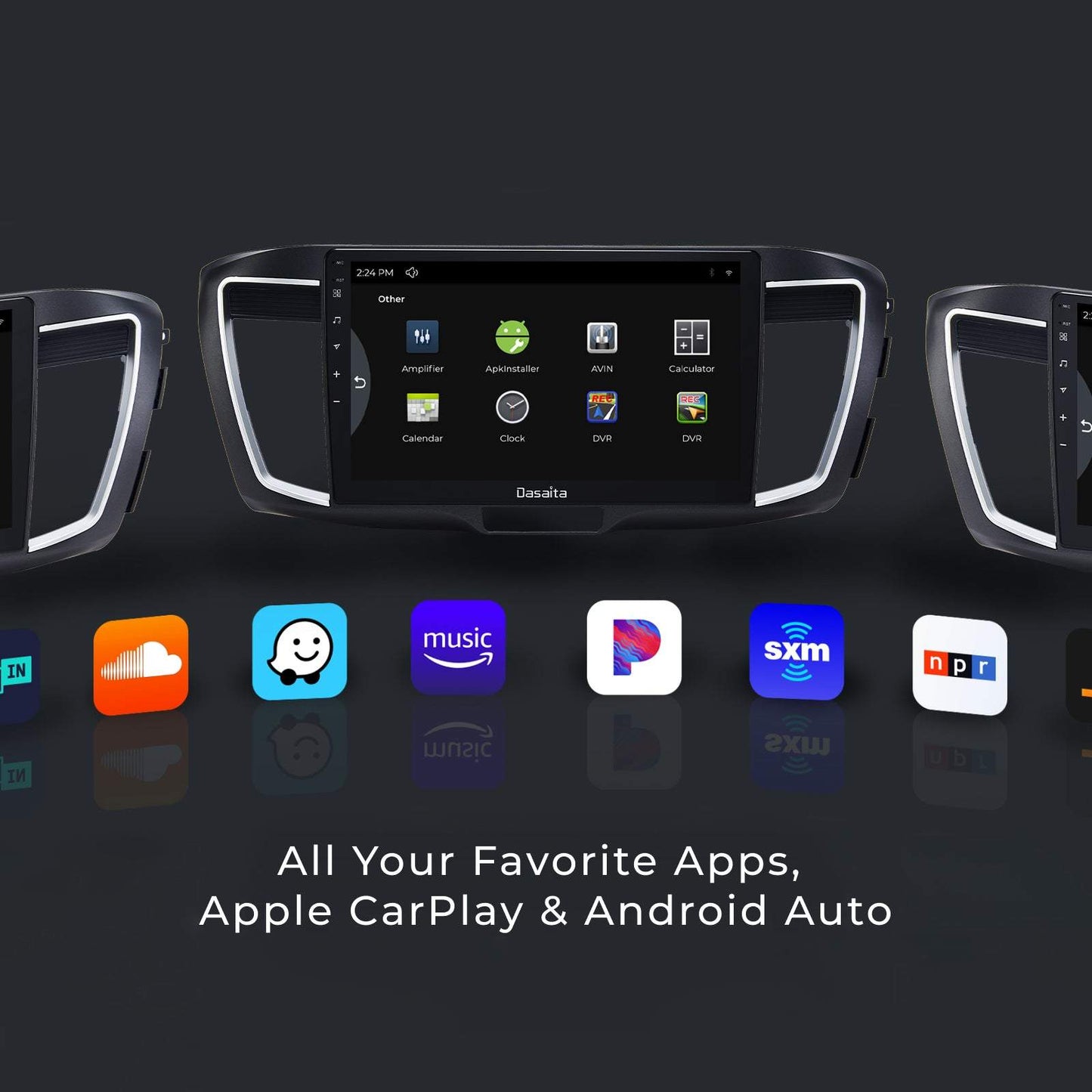 Dasaita Scout10 10.2 inch for Honda Accord 2013 2014 2015 2016 2017 Car Android Stereo Apple Carplay Android Auto GPS Navigation Wifi 1280*720 Video